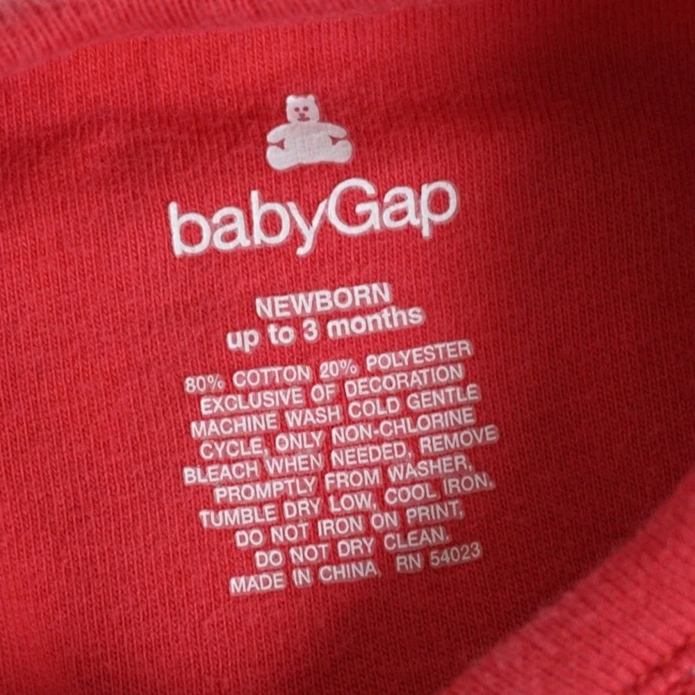 Baby Gap Terry Cloth Romper Newborn Red White Striped Swim Coverup